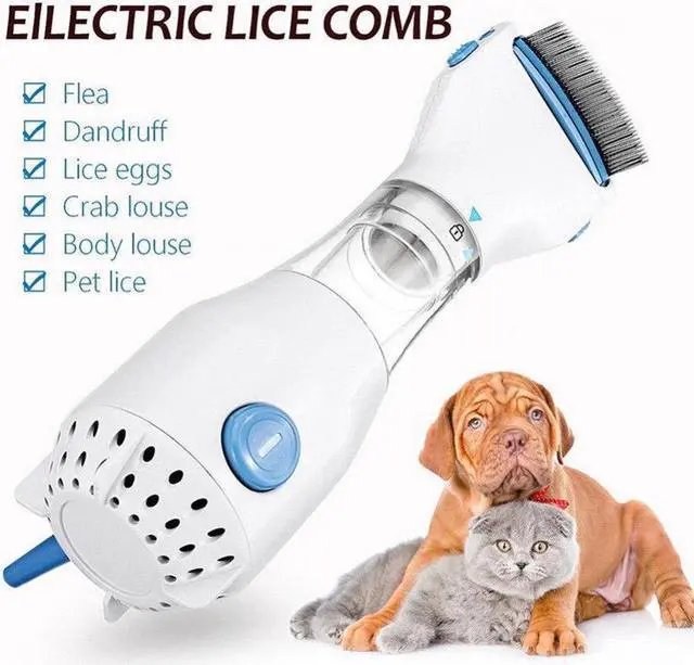 Alt view image 5 of 6 - Electric Flea Comb Puppies Fleas Treatment Safe Removal Kill Lice Cleaner Comb for Dogs Cats Pet Supplies ping