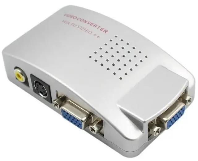 Alt view image 4 of 6 - VT280 PC Converter Box Universal NTSC PAL VGA to TV AV RCA Signal Adapter Converter Video Switch Box Composite for Computer PC