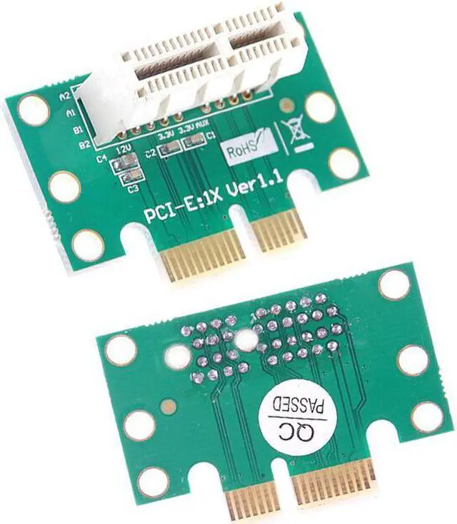 Alt view image 4 of 5 - BTBcoin PCI-E PCI Express X1 Adapter Riser Card PCI E PCIE X1 to X1 Slot Convert Card 90 Degree For 1U Server Chassis Wholesale