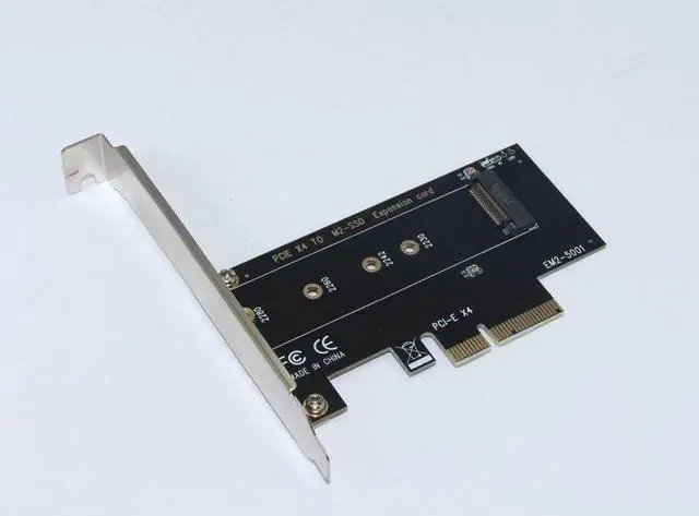 Alt view image 2 of 6 - FULL Speed M.2 NVMe SSD NGFF TO PCIE X4 Adapter M Key interface Card Support PCI Express 3.0 x4 2230 2242 2260 2280 Size m.2 SSD