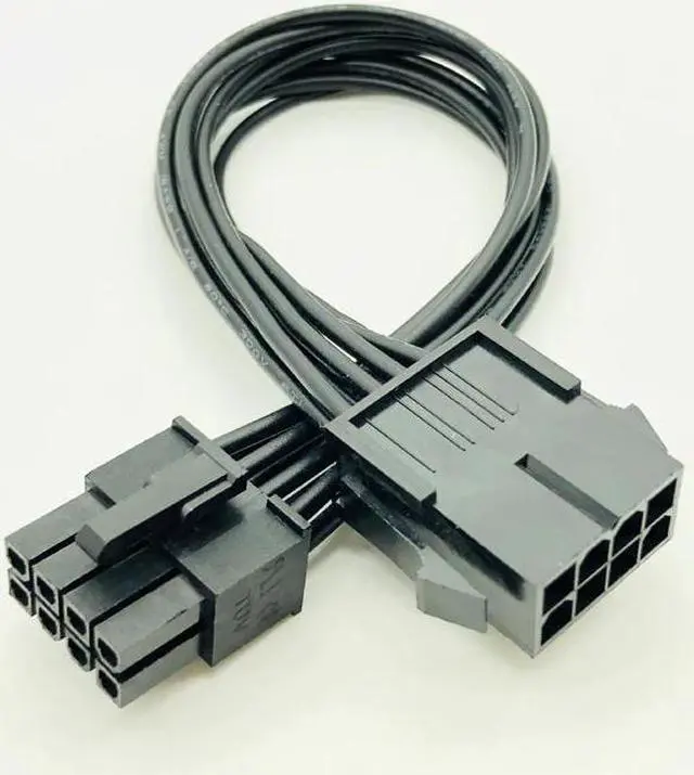 Alt view image 2 of 6 - 8Pin CPU Power Cable 8 Pin PCI-E to 8 Pin ATX EPS Male to Female PSU Motherboard Power Supply Extension Adapter Cable 20cm 18AWG