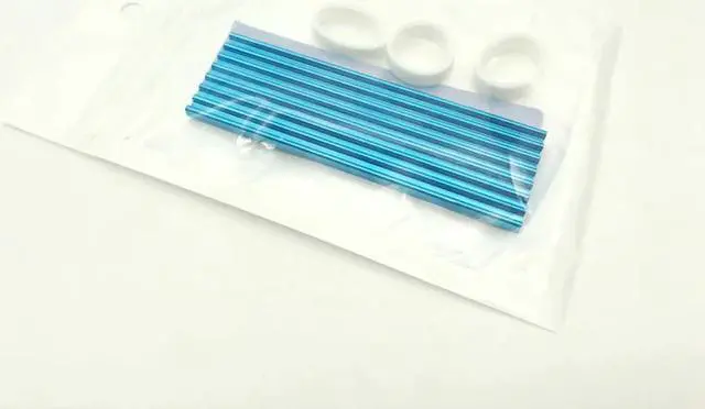 Alt view image 6 of 6 - 5PCS M.2 Heatsink SSD Aluminum alloy Heatsink Cooler Heat sink Thermal Conductive Adhesive For M.2 NGFF 2280 PCI-E NVME SSD Blue