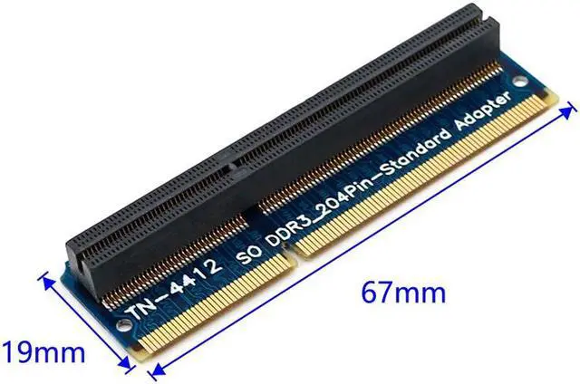 Alt view image 3 of 6 - DDR3 SO DIMM to Desktop Adapter SO DIMM DDR3 Memory RAM Adapter Card 204Pin Standard Slot Memory Tester Computer Components