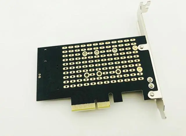 Alt view image 4 of 5 - NVMe SSD NGFF TO PCIE X4 Adapter M Key B Key Dual Interface Card Support PCI Express 3.0 2230 2242 2260 2280 Size M2 SSD NEW