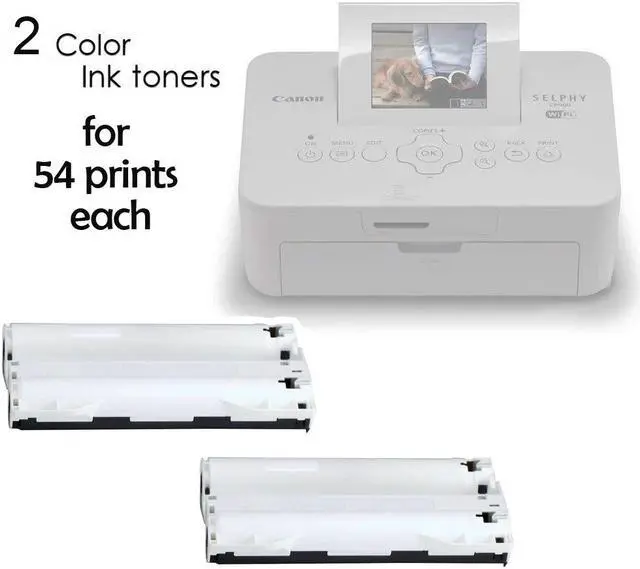 Alt view image 3 of 9 - Canon RP-108 High-Capacity Color Ink/Paper Set includes 108 Ink Paper Sheets + 2 Ink Toners for SELPHY CP1300, CP1200, CP1000, CP910 & CP820 Printers + HeroFiber Ultra Gentle Cleaning Cloth