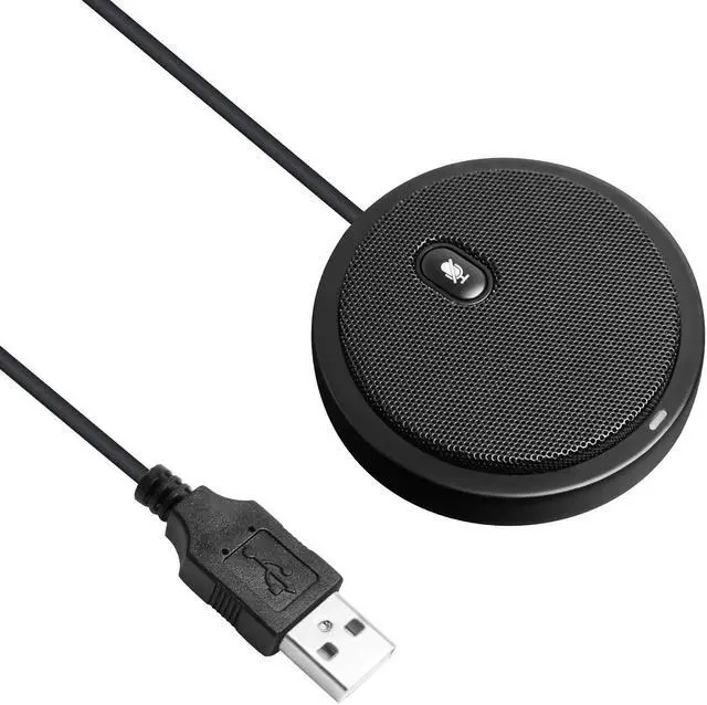Main image of Conference Microphone,USB Computer Microphone CM003, Mute Function, Omnidirectional Mic for Computers PC, Condenser Boundary Desktop Microphones for Streaming,VoIP Calls,Skype,Chatting