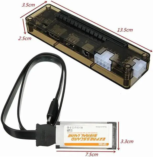 Alt view image 4 of 6 - hot-Express Card Mini PCI-E Version Expresscard V8.0 EXP GDC Beast PCIe PCI-E PCI Laptop External Independent Video Card Dock