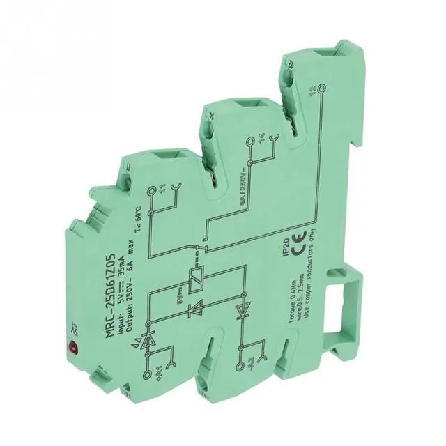 Alt view image 6 of 6 - MRC-25D61Z05 Ultra-thin PLC Contact relay 5V 6A PLC Electromagnetic Interface Relay Module Control Board relay board