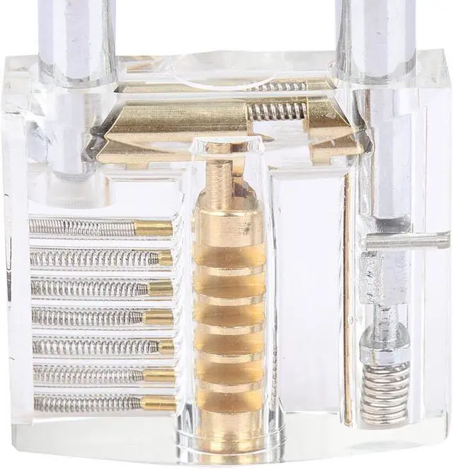 Alt view image 6 of 6 - Locksmith Tools Kit 3 In 1 Set Transparent Lock 5pcs Locksmith Wrench Tools 10pcs Locksmith Broken Key Extractor Tools 2 keys