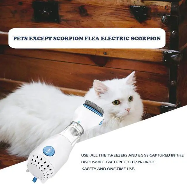 Alt view image 6 of 6 - Pet Electric Lice Comb for Dog Cat Anti Removal Kill Flea Treatment Cleaner Electric Scorpion Comb To Cleaning Puppies Flea Pet