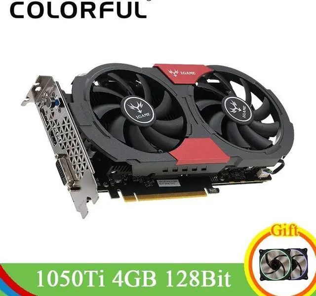 Main image of GTX 1050Ti Graphics Card GeForce iGame Gaming Video Cards 4GB GDDR5 128bit PCI-E X16 3.0 GTX1050Ti Video Cards