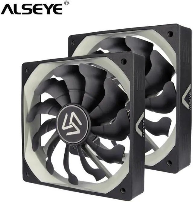 Main image of S-120 PC Fan Cooler 12v 120mm Fan for Computer (2pieces) 1200RPM 3pin Silent Cooling Fans