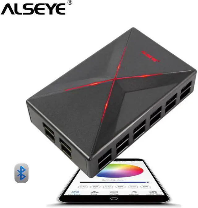 Main image of Fan Controller Bluetooth PC Cooling Fan Speed and RGB Control by Smart Phone APP 14 Channels Cooling System