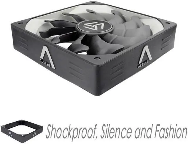 Alt view image 4 of 5 - S-120 PC Fan 120mm High Air Flow Cooler 12V 3pin Cooling Fans for PC Case, CPU Cooler, Water Cooling