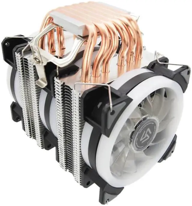 Alt view image 4 of 5 - ST-90 CPU Cooler 6 Heat pipes with RGB Fan 4pin PWM 90mm CPU Fan for Computer LGA775/115x/1366  AM2/AM3/AM4