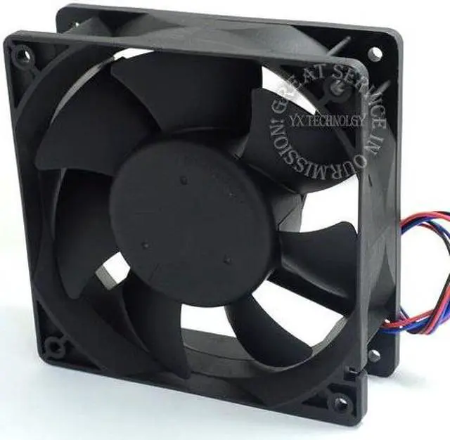 Alt view image 4 of 6 - Delta AFB1212VHE -F00  signal 120mm 12cm DC 12V 0.90A 3-pin server inverter axial blower cooler cooling fan