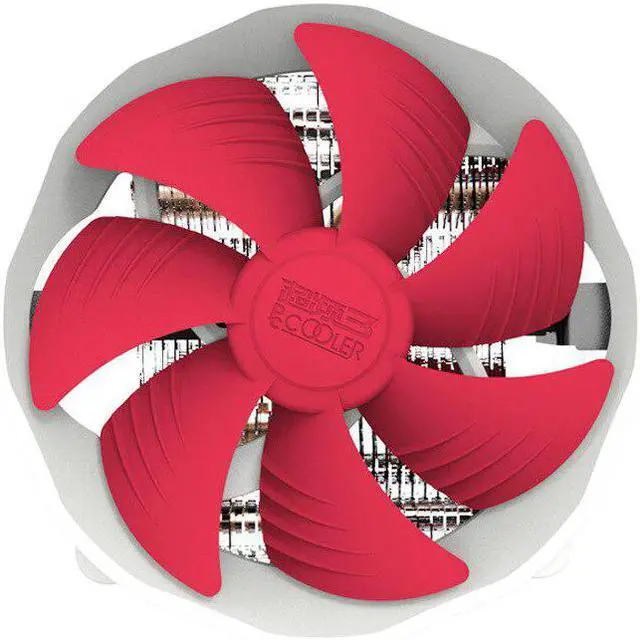 Alt view image 2 of 5 - V6 CPU Cooler 4 Copper Heatpipes for AMD Intel 775 1150 1151 1155 1156 PC Fan CPU radiator 120mm 4pin cooling quiet