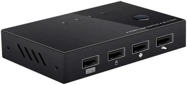 Main image of KVM  Switch USB Switch Hub 4K  Switcher Box 2 In 1 Switcher For Laptop HDTV Printer USB KVM  Switch