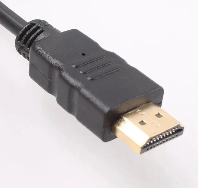 Alt view image 2 of 4 - HDMI Gold Male To VGA HD-15 Cable 6ft 1.8M  #1105