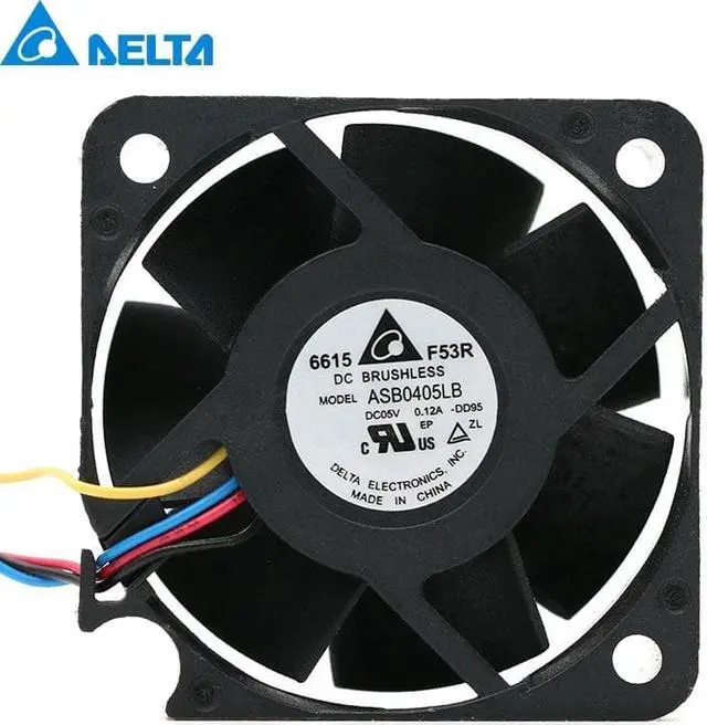 Main image of 1pcs  ASB0405LB DC 5V 0.12A 4015 40x40x15mm Server Square Cooling Fan pwm 4-Pin