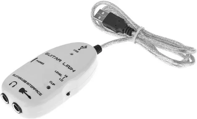 Alt view image 3 of 5 - 16-bit 44.1/48kHz Guitar to USB Sound Player Sound Card Effector Interface Link Audio Cable Music Recording Adapter for PC/Mac