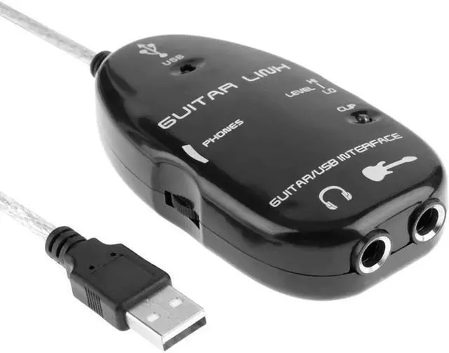 Alt view image 4 of 5 - 16-bit 44.1/48kHz Guitar to USB Sound Player Sound Card Effector Interface Link Audio Cable Music Recording Adapter for PC/Mac