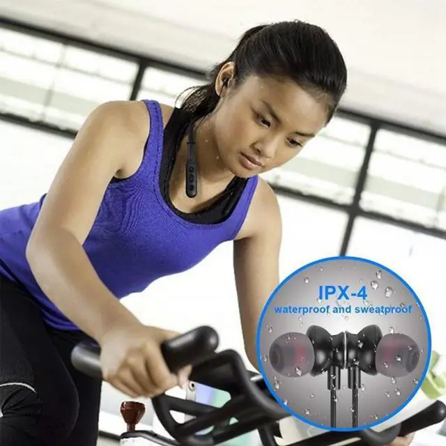 Alt view image 4 of 5 - Wireless Bluetooth Earphone Stereo Noise Cancelling Sports Headset with Microphone Gaming Ear-hook Earphones for IPhone
