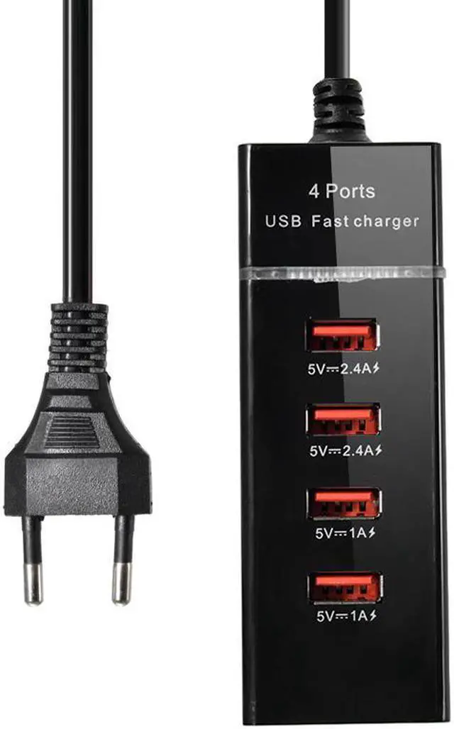 Main image of 4 USB Port Fast Phone Charger Travel Wall Power Fast Charging EU US Plug Adapter For iPhone For  Mobile Phones