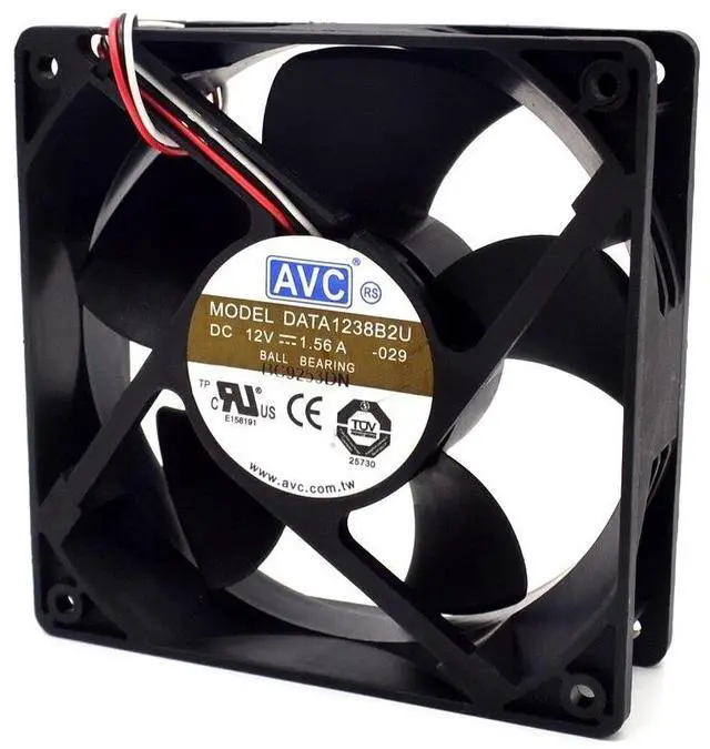 Alt view image 4 of 6 - original AVC New original 12038 DC12V 1.56A DATA1238B2U large air cooling fan