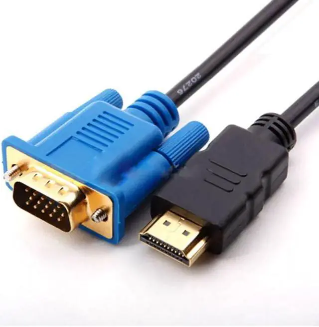 Alt view image 4 of 4 - HDMI Gold Male To VGA HD-15 Cable 6ft 1.8M  #1105