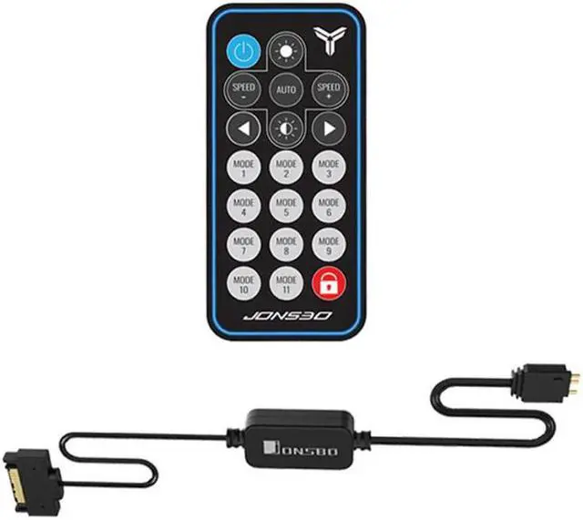 Alt view image 4 of 5 - 5V 3Pin AURA RGB Controller SATA Power Supply Memory Light Stripe Remote Control for PC Case lighting memory cooling vest