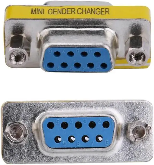 Alt view image 4 of 5 - 2Pcs DB9 Male to Male/ Female to Female/ Male to Female Adapter Gender Changer Serial RS232 Coupler Straight Converter Connector