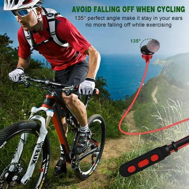 Alt view image 3 of 5 - Wireless Bluetooth Earphone Stereo Noise Cancelling Sports Headset with Microphone Gaming Ear-hook Earphones for IPhone