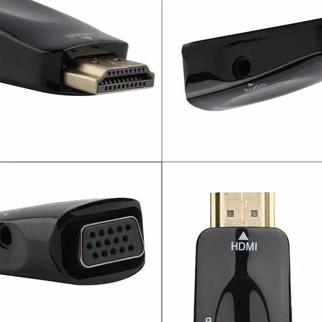 Alt view image 2 of 5 - to VGA Adapter Converter Cable with Audio Cable Support HD 1080P for Xbox360 PS3 PC Laptop DVD TV Box Projector