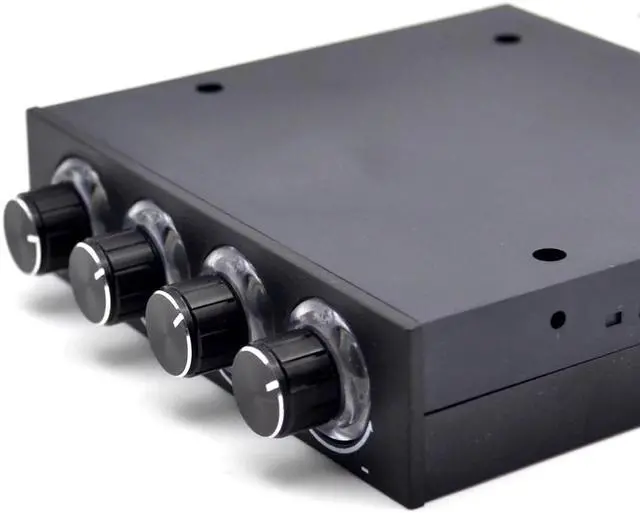 Alt view image 3 of 5 - STW-6002 4 Channel  Speed Fan Controller with Blue LED  GDT Controller  and  CPU HDD VGA
