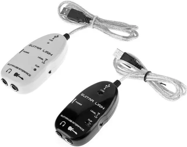 Alt view image 2 of 5 - 16-bit 44.1/48kHz Guitar to USB Sound Player Sound Card Effector Interface Link Audio Cable Music Recording Adapter for PC/Mac