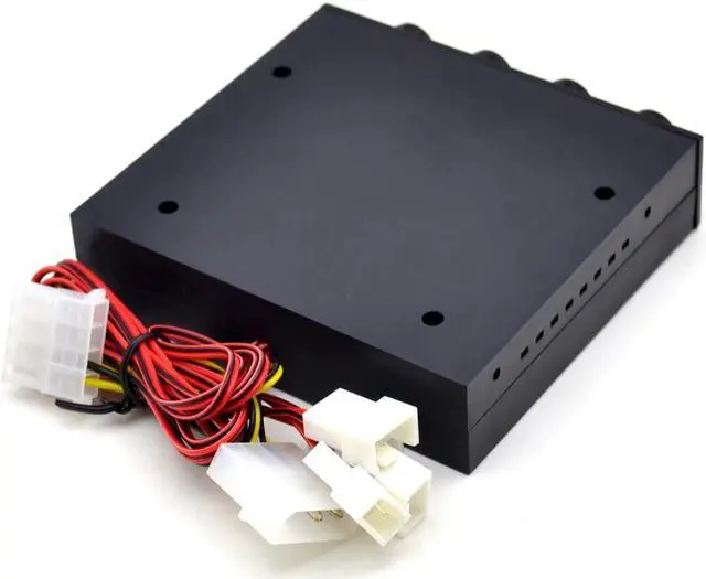 Alt view image 2 of 5 - STW-6002 4 Channel  Speed Fan Controller with Blue LED  GDT Controller  and  CPU HDD VGA