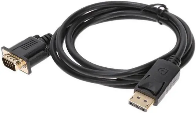 Alt view image 4 of 5 - 1.8m Thunderbolt Display Port DP to VGA Male Adapter Converter Cable
