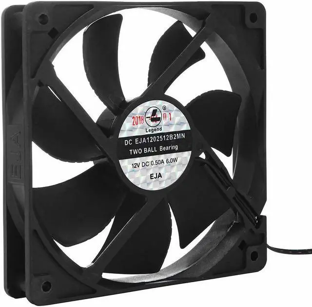 Alt view image 3 of 5 - 12V 4 Pin CPU PC Computer Case Fan 120mm High Speed Dual Ball Bearing Cooling Fan Heatsink Laptop Fans Accessories 3000RPM