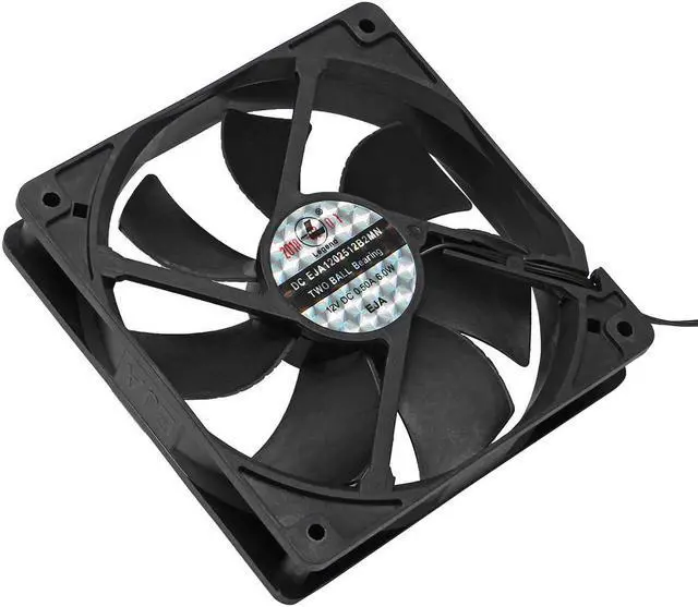 Alt view image 5 of 5 - 12V 4 Pin CPU PC Computer Case Fan 120mm High Speed Dual Ball Bearing Cooling Fan Heatsink Laptop Fans Accessories 3000RPM