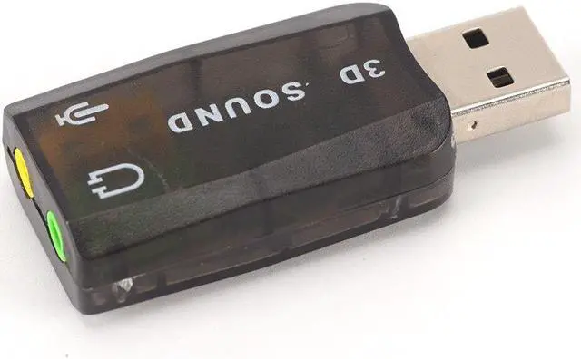 Alt view image 4 of 6 - USB Sound Card USB Audio 5.1 External 3D USB Sound Card Audio Adapter Mic Speaker Audio Interface For Laptop PC Micro Data