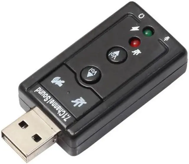 Alt view image 4 of 4 - 2017 Good Sale Mini USB 2.0 3D Virtual 12Mbps External 7.1 Channel Audio Sound Card Adapter J26