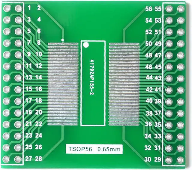 Main image of TSOP56 TSOP48 to DIP56 Adapter PCB Board for AM29 series IC 0.5mm 0.65mm pitch transfer board