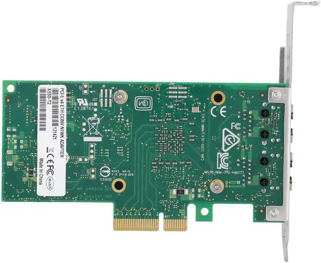 Alt view image 5 of 6 - 2-Port Gigabit LAN Card NIC Network Card for intel X550-T2 PCI-E X4 10Gbps High quality