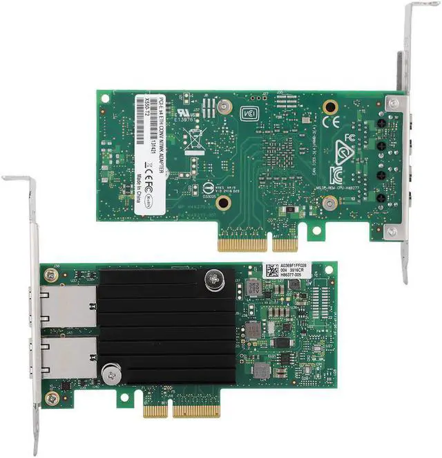 Alt view image 4 of 6 - 2-Port Gigabit LAN Card NIC Network Card for intel X550-T2 PCI-E X4 10Gbps High quality