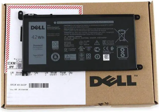 Alt view image 2 of 6 - Original  Replacement Laptop Battery For dell Inspiron 14 7000 5567 7560 7472 7460-d1525s 7368 7378 5565 wdxor wdx0r