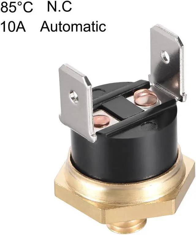 Alt view image 2 of 3 - KSD301 Thermostat, Temperature Control Switch 85°C Copper M6 Normally Closed N.C 10A