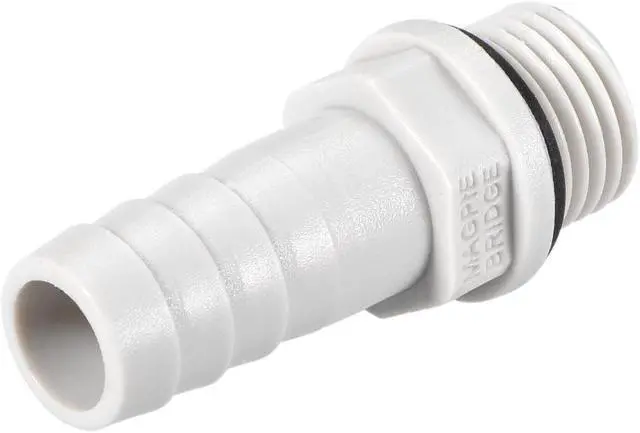 Alt view image 4 of 6 - PVC Barb Hose Fitting Connector Adapter 10mm or 25/64" Barbed x 1/4" G Male Pipe 20pcs