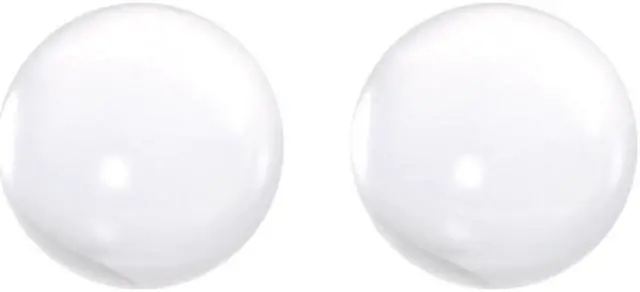 Alt view image 2 of 2 - 30mm Diameter Acrylic Ball Clear/Transparent Plexiglass Sphere Ornament Solid Balls 1.2 Inches for Home Decor 2 Pcs