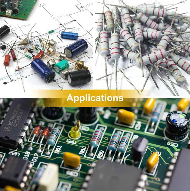 Alt view image 5 of 5 - 50 Pcs Metal Oxide Film Resistor, 5% Tolerance, Axial Lead, 1W, Flame Proof, 4.7M Ohm Resistance for DIY Electronic Projects and Experiments